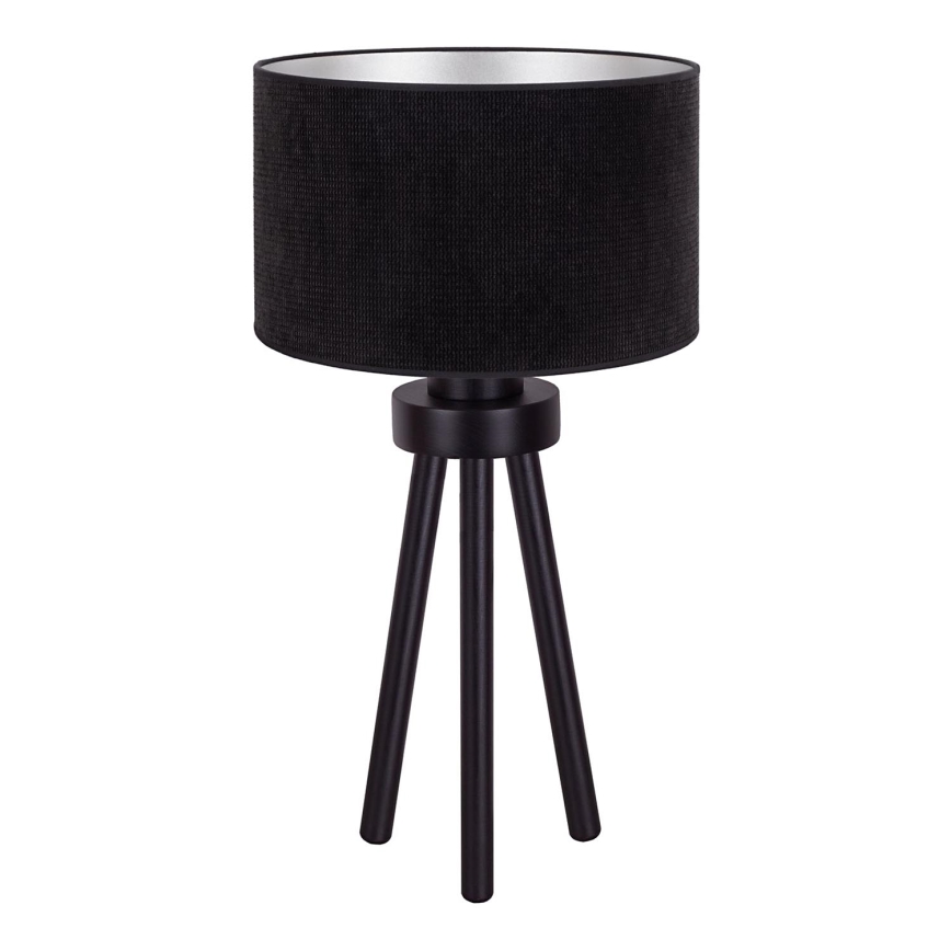 Duolla - Tafellamp LYON 1xE27/15W/230V diameter 30 cm zwart