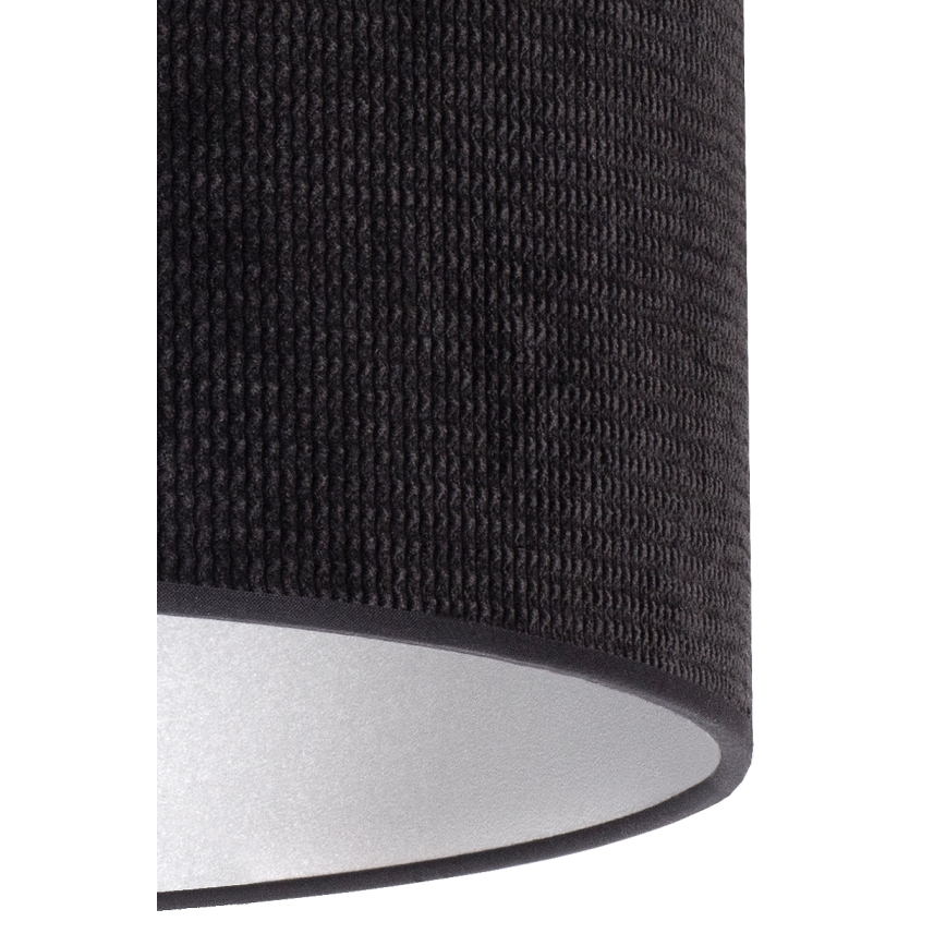 Duolla - Tafellamp LYON 1xE27/15W/230V diameter 30 cm zwart