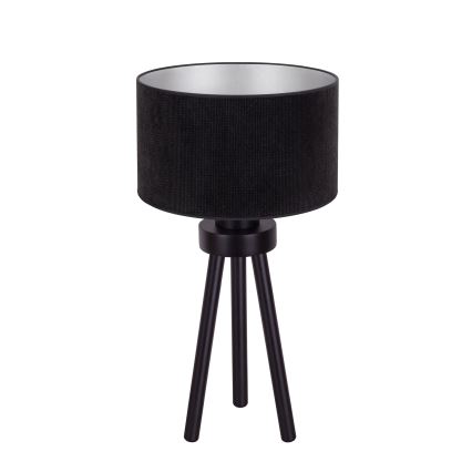 Duolla - Tafellamp LYON 1xE27/15W/230V diameter 30 cm zwart