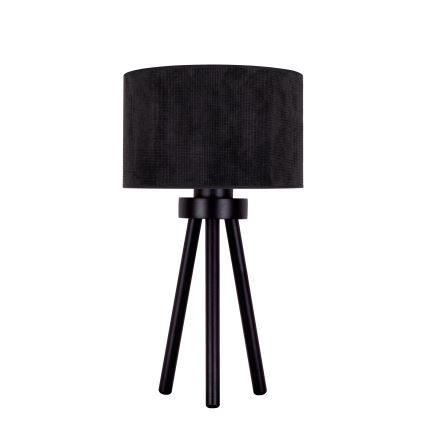 Duolla - Tafellamp LYON 1xE27/15W/230V diameter 30 cm zwart