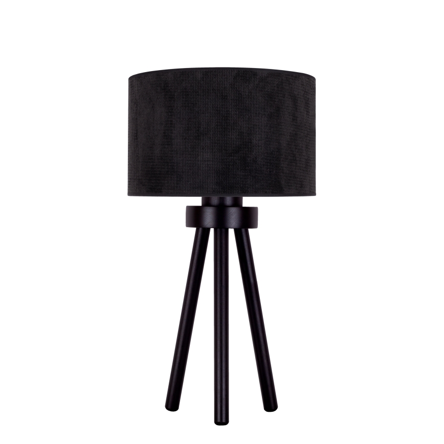 Duolla - Tafellamp LYON 1xE27/15W/230V diameter 30 cm zwart