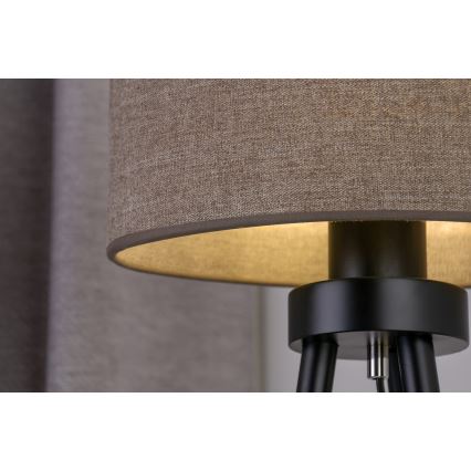 Duolla - Tafellamp OVAL 1xE27/15W/230V diameter 30 cm bruin