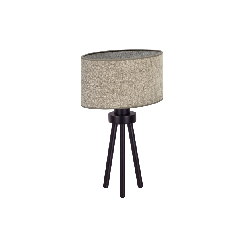 Duolla - Tafellamp OVAL 1xE27/15W/230V diameter 30 cm bruin