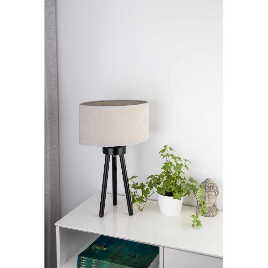 Duolla - Tafellamp OVAL 1xE27/15W/230V diameter 30 cm grijs