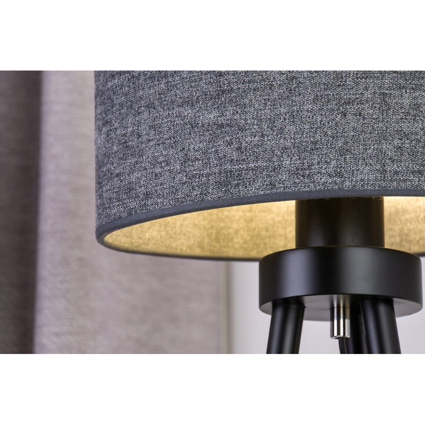 Duolla - Tafellamp OVAL 1xE27/15W/230V diameter 30 cm grijs