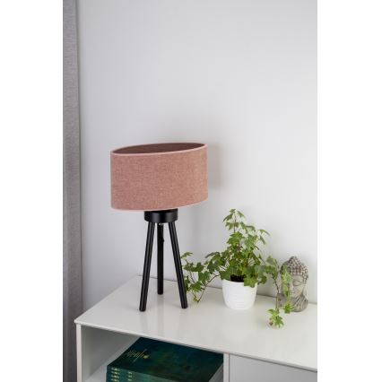 Duolla - Tafellamp OVAL 1xE27/15W/230V diameter 30 cm roze