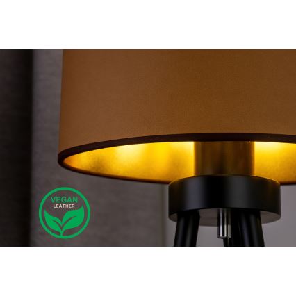 Duolla - Tafellamp OVAL VEGAN 1xE27/15W/230V diameter 30 cm bruin
