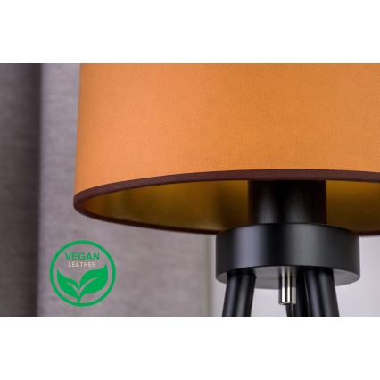 Duolla - Tafellamp OVAL VEGAN 1xE27/15W/230V diameter 30 cm bruin
