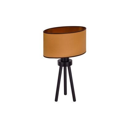 Duolla - Tafellamp OVAL VEGAN 1xE27/15W/230V diameter 30 cm bruin