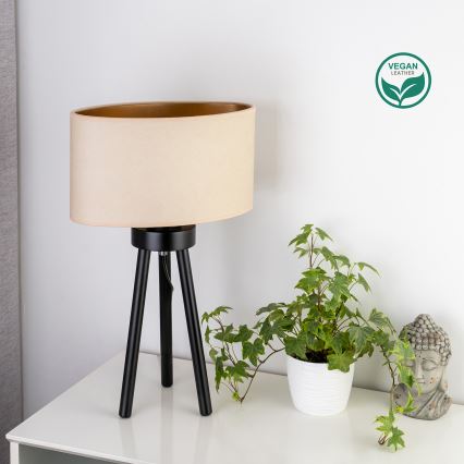 Duolla - Tafellamp OVAL VEGAN 1xE27/15W/230V diameter 30 cm crème