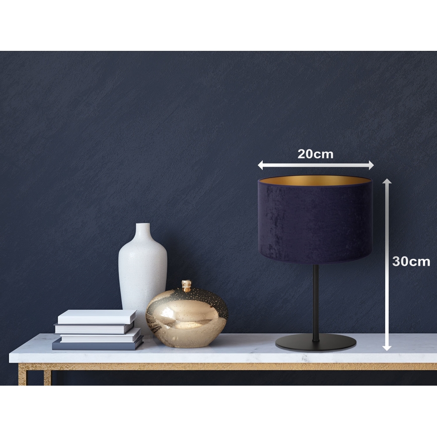 Duolla - Tafellamp ROLLER 1xE14/15W/230V diameter 20 cm blauw/goud