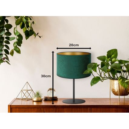 Duolla - Tafellamp ROLLER 1xE14/15W/230V diameter 20 cm donker groen/goud
