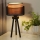 Duolla - Tafellamp WOOD BOHO 1xE27/15W/230V diameter 25 cm zwart/beige