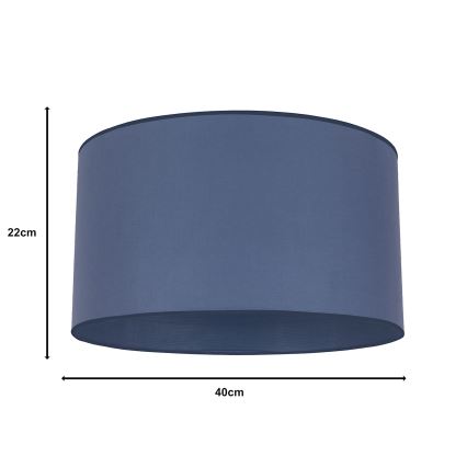 Duolla - Universele lampenkap ROLLER E27 diameter 40 cm blauw