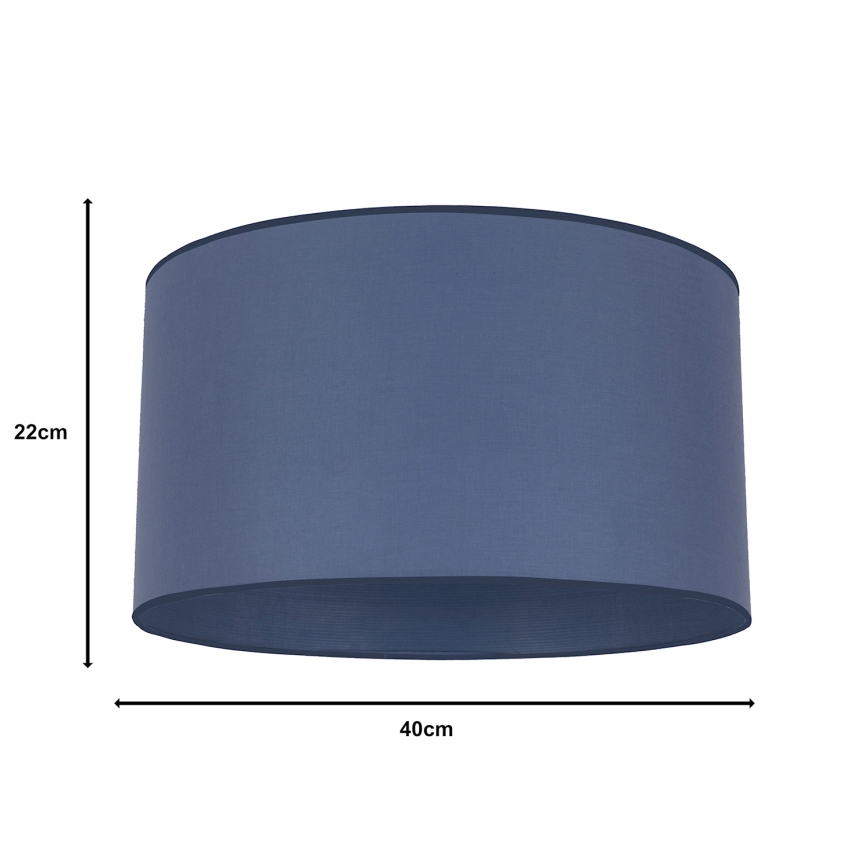 Duolla - Universele lampenkap ROLLER E27 diameter 40 cm blauw