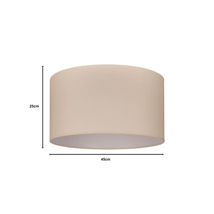 Duolla - Universele lampenkap ROLLER E27 diameter 45 cm beige