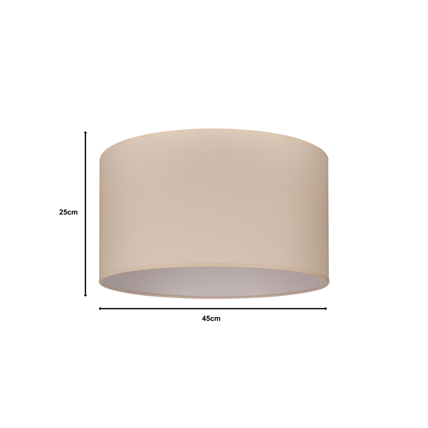 Duolla - Universele lampenkap ROLLER E27 diameter 45 cm beige