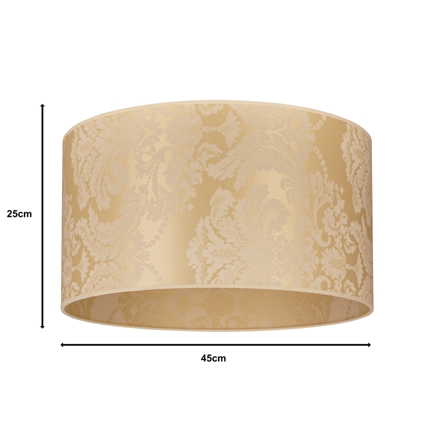 Duolla - Universele lampenkap ROLLER E27 diameter 45 cm goud