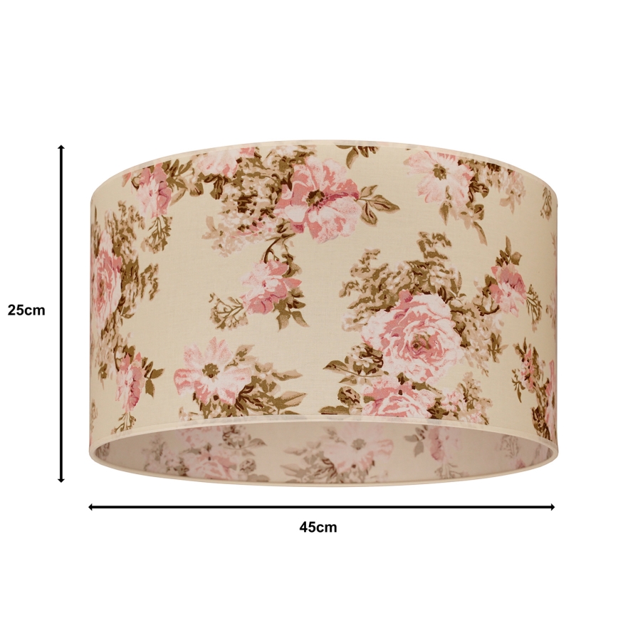Duolla - Universele lampenkap ROLLER E27 diameter 45 cm roze