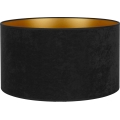 Duolla - Universele lampenkap VELVET E27 pr. 35 cm zwart/goud