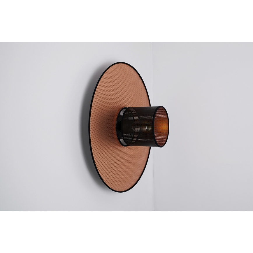Duolla - Wandlamp TOKYO SHINY 1xE27/15W/230V diameter 50 cm koper/zwart