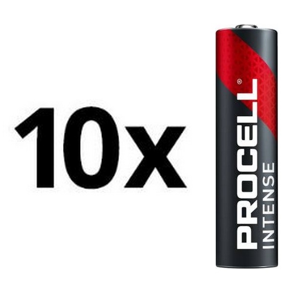 Duracell - 10 pce Pile alcaline Procell Intense LR03/AAA 1,5V 1465 mAh