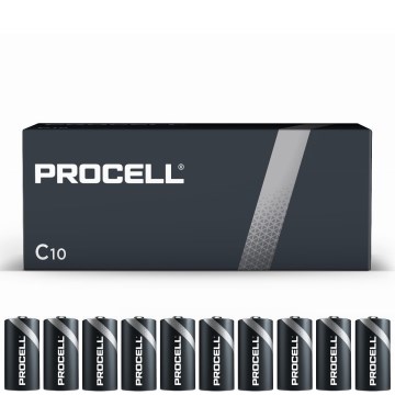 Duracell - 10 st. Alkaline batterij Procell Industrial LR14/C 1,5V 9038 mAh