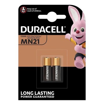 Duracell - 2 st. Alkaline batterij MN21/A23 12V 50 mAh