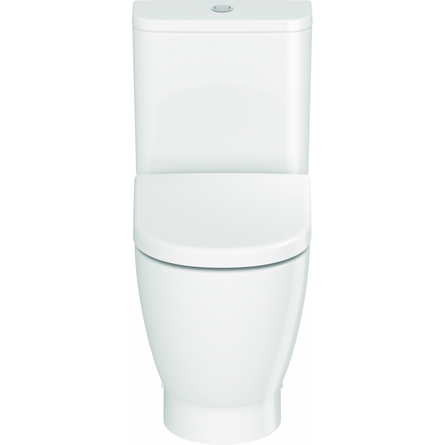 Duravit 20600900002 - WC combiné D-CODE en céramique, blanc brillant