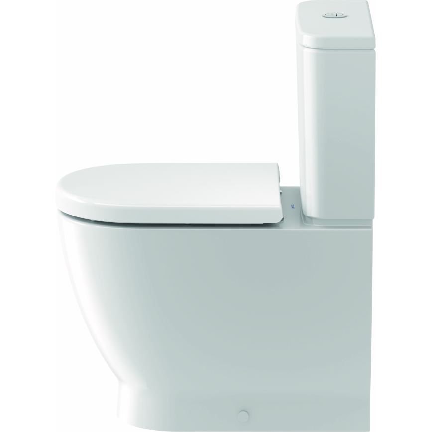 Duravit 20600900002 - WC combiné D-CODE en céramique, blanc brillant