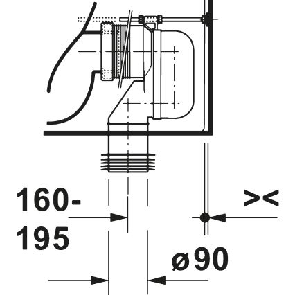 Duravit 20600900002 - WC combiné D-CODE en céramique, blanc brillant