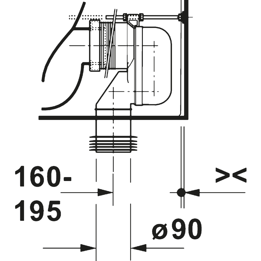 Duravit 20600900002 - WC combiné D-CODE en céramique, blanc brillant