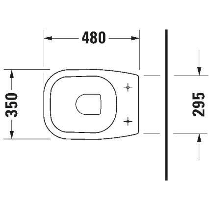 Duravit 21080900002 - WC sur pied D-CODE céramique/blanc brillant