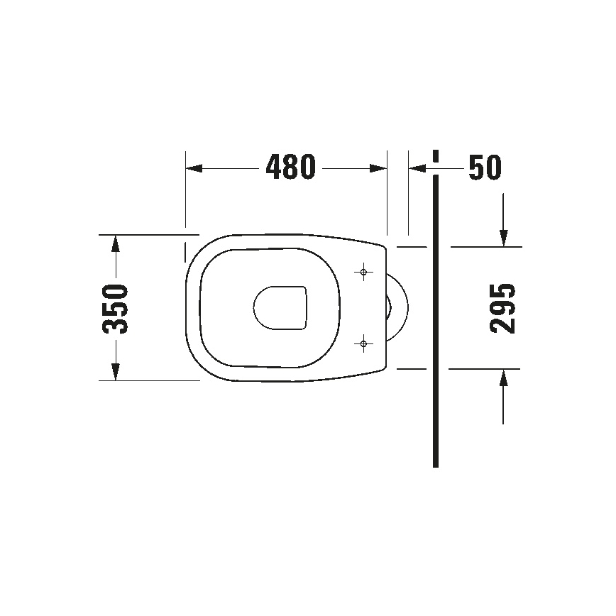 Duravit 21100100002 - Staand toilet D-CODE keramiek/hoogglans wit