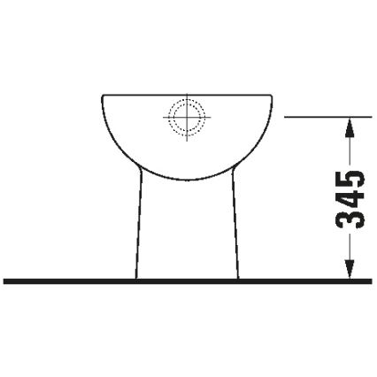 Duravit 21100100002 - Staand toilet D-CODE keramiek/hoogglans wit