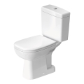 Duravit 21110100002 - WC combiné D-CODE en céramique, blanc brillant