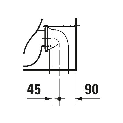 Duravit 21150900002 - WC sur pied D-CODE céramique/blanc brillant