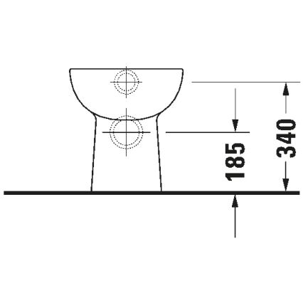 Duravit 21150900002 - WC sur pied D-CODE céramique/blanc brillant