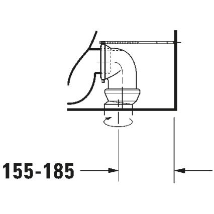 Duravit 21180900002 - WC-combinatie D-CODE keramiek/glanzend wit