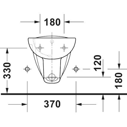 Duravit 22571500002 - Bidet suspendu D-CODE céramique/blanc brillant