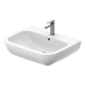Duravit 23106500002 - Hangende wastafel D-CODE 65 x 50 cm, keramiek, glanzend wit
