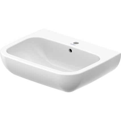 Duravit 23106500002 - Hangende wastafel D-CODE 65 x 50 cm, keramiek, glanzend wit