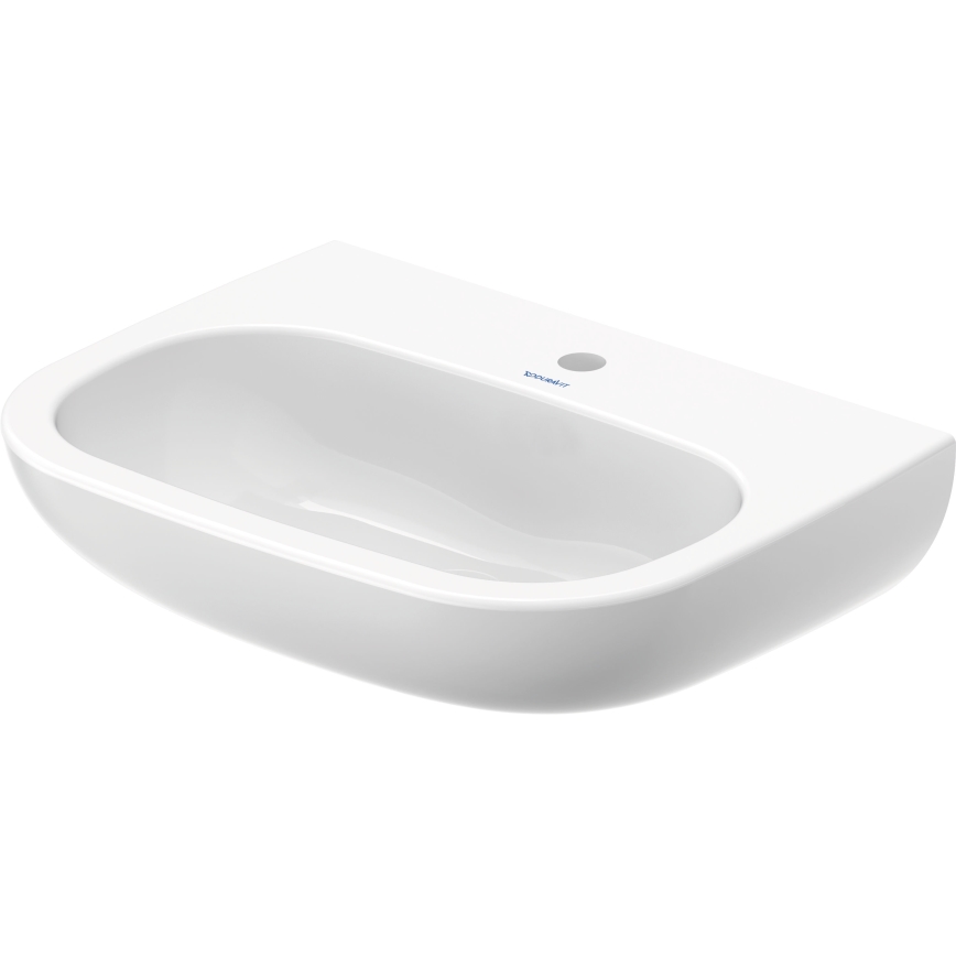 Duravit 23116000002 - Wandgemonteerde wastafel D-CODE 60x46 cm keramiek/hoogglans wit