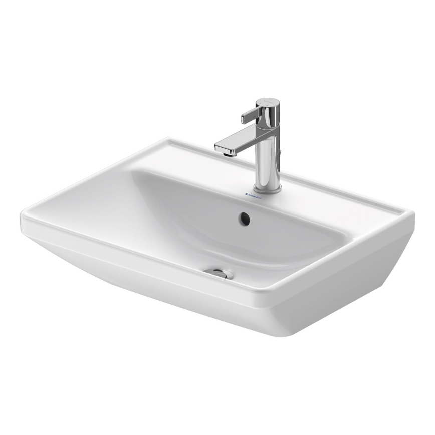 Duravit 2366550000 - Wandhangend wastafel D-NEO 55 x 44 cm, keramiek, glanzend wit
