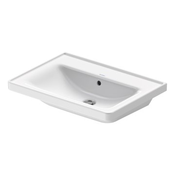 Duravit 2367650060 - Wandhangende wastafel D-NEO 65x48 cm keramiek/glanzend wit