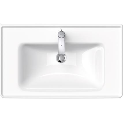 Duravit 2367800000 - Lavabo suspendu D-NEO 80 x 48 cm en céramique, blanc brillant