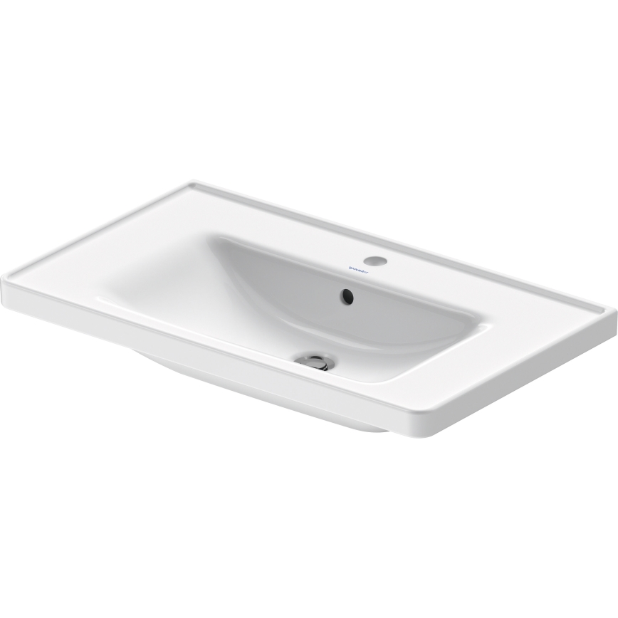 Duravit 2367800000 - Lavabo suspendu D-NEO 80 x 48 cm en céramique, blanc brillant