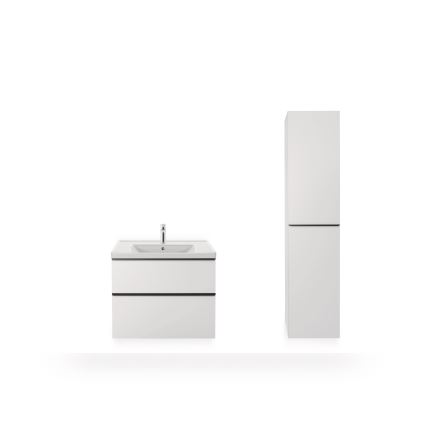 Duravit 2367800000 - Lavabo suspendu D-NEO 80 x 48 cm en céramique, blanc brillant