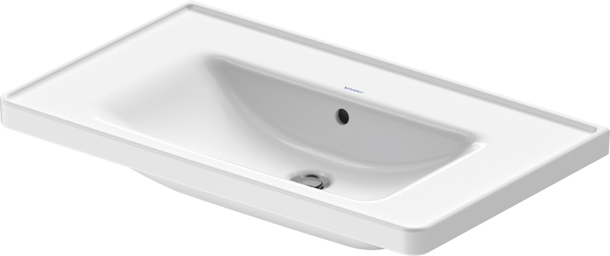 Duravit 2367800060 - Wandhangend wastafel D-NEO 80x48 cm keramiek/hoogglans wit