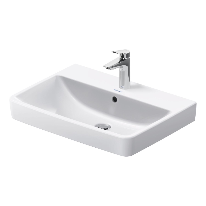 Duravit 23756500002 - Lavabo mural D-NEO 65 x 46 cm en céramique, blanc brillant